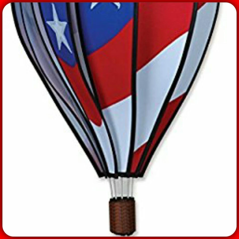 PREMIER DESIGNS PATRIOTIC FLAG HOT AIR BALLOON WIND SPINNER STARS STRIPES 25778 - Image 3 of 3