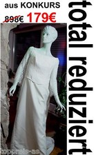 BRAUTKLEID BALLKLEID CREME IVORY 42 44 46 HOCHZEITSKLEID KOSTÜM KARNEVAL KONKURS