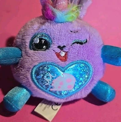 Rainbocorns Nibbles Sparkle Heart Surprise Purple Blue Bunny Rabbit Plush CHEESE