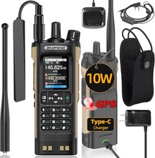Digital Handheld Radio Scanner Fire Police VHF FM EMS Ham 2 Way Transceiver Dual