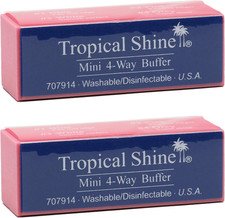 Tropical Shine Mini Bloque Tampón de 4 Vías - Bloque Tampón de Uñas Profesional