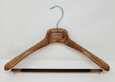 Ermenegildo Zegna Luxury Faux-Wood Grain Wide Shoulder Suit Hanger- 43cm - New