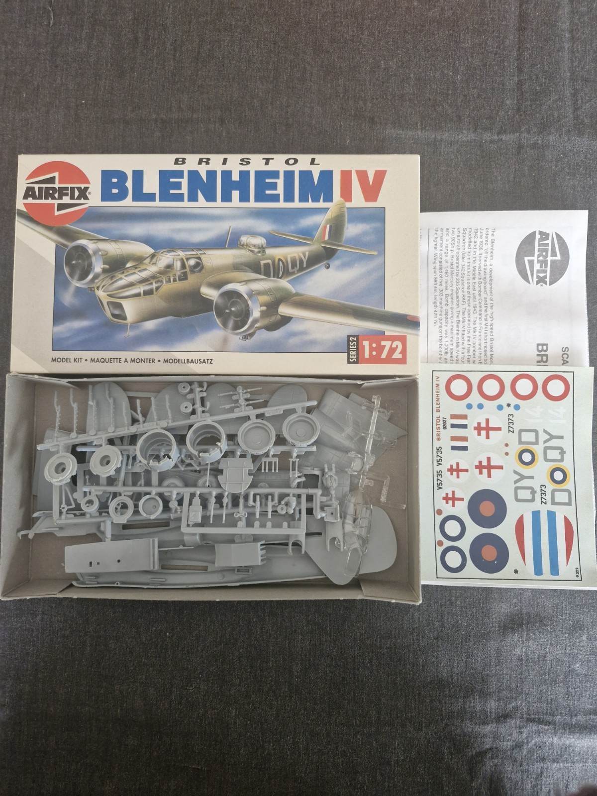 Bristol Blenheim IV Airfix 1/72 pour reconstituer les batailles aériennes de la WWII