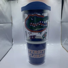 Tervis University Of Florida Gators Tumbler 24 Oz Clear, Blue With Blue Lid