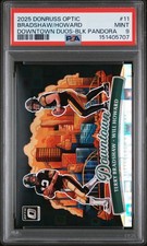 2025 PANINI DONRUSS OPTIC DOWNTOWN DUOS TERRY BRADSHAW/WILL HOWARD 23/25 PSA 9