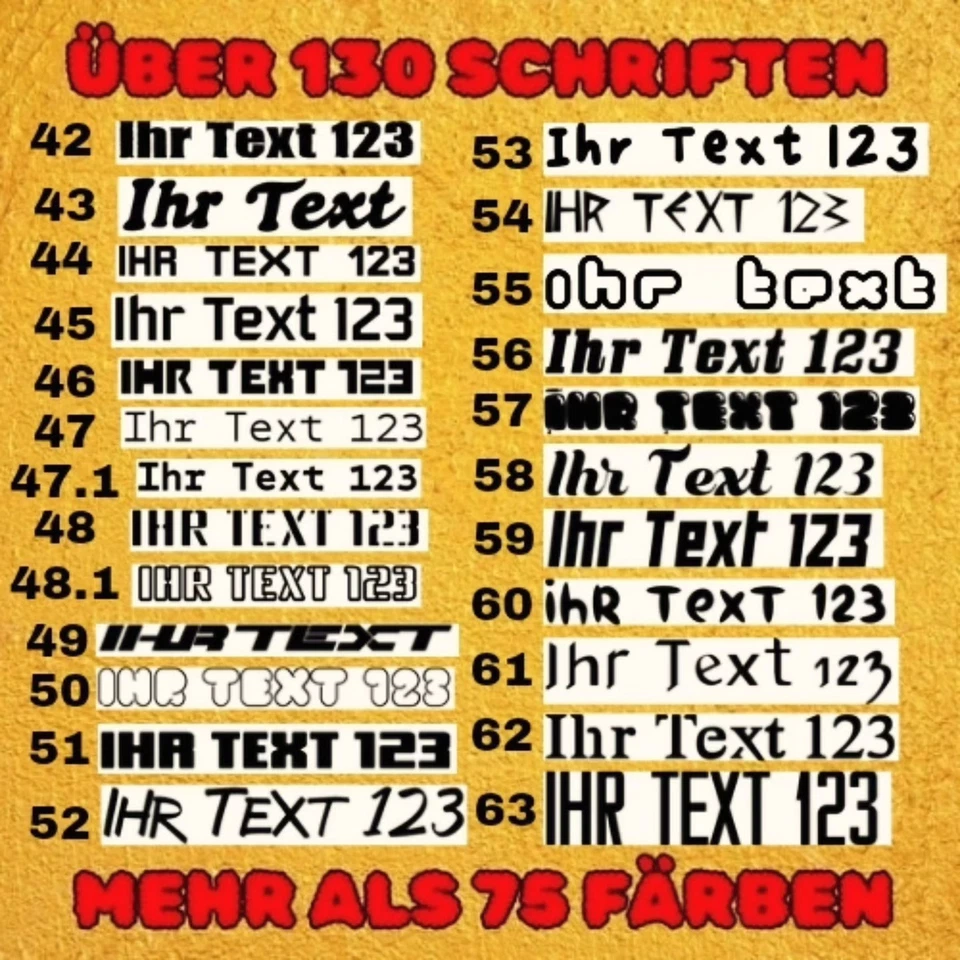 Textil Aufkleber Shirt Wunschtext Bis 28 cm Name Schriftzug Sticker Bügelfolie - Bild 3 von 4