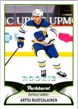 2021-22 Parkhurst Hockey Rookie Arttu Ruotsalainen #294 Buffalo Sabres RC Card