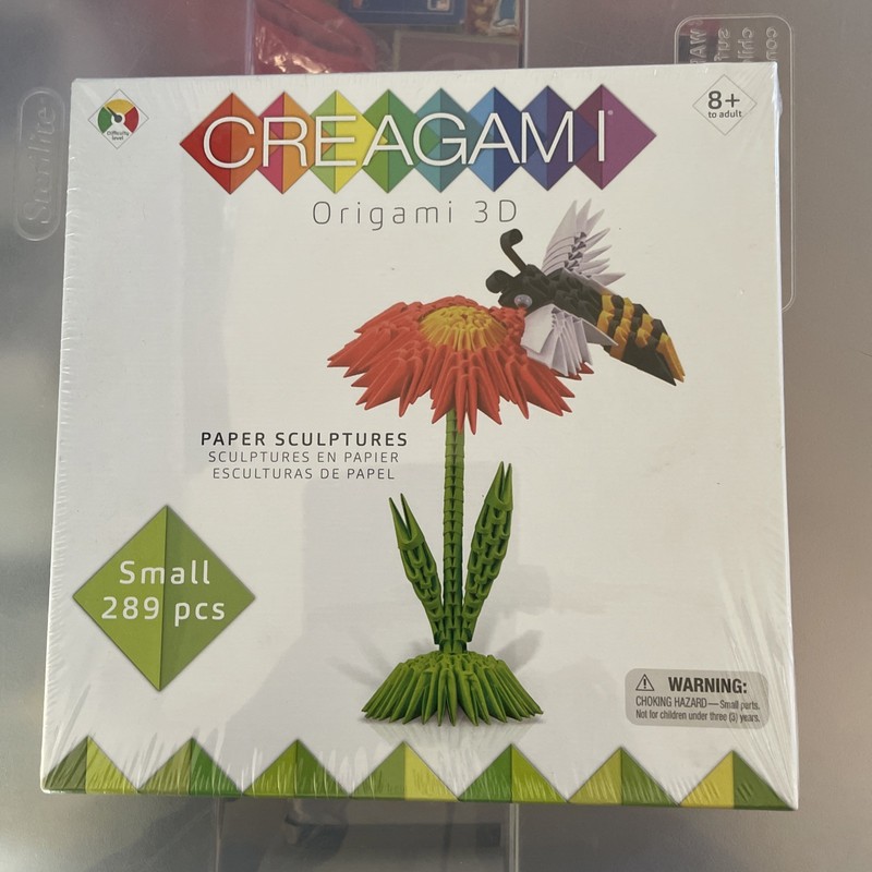 CREAGAMI Origami 3D Bee And Flower 289 Pcs Paper Sculptures New SEALED