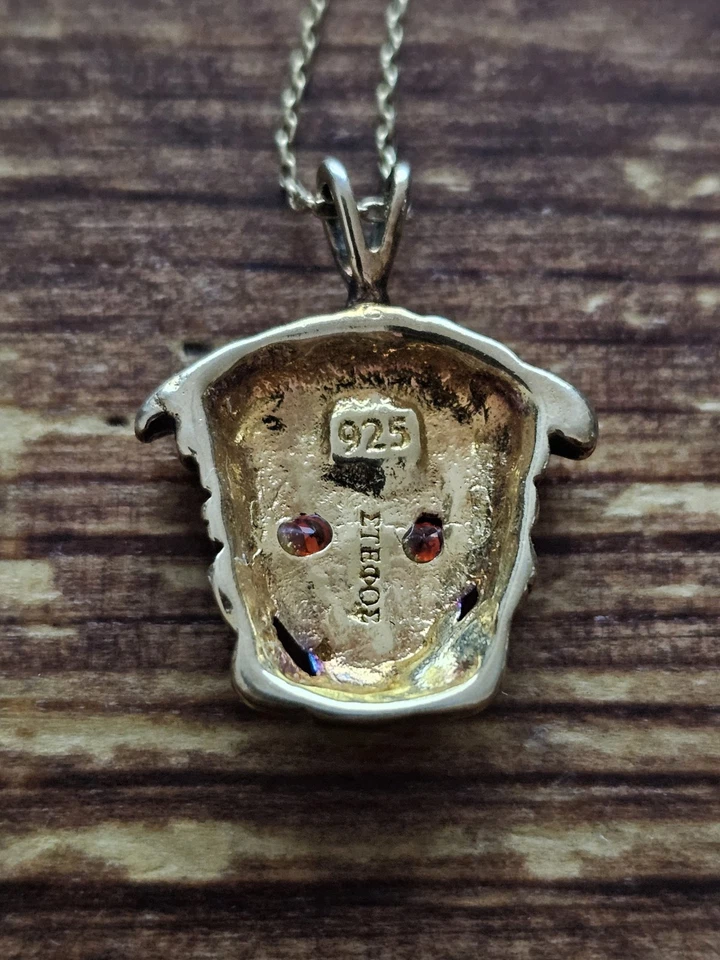 Versace Anhänger Mit Kette Silber 925 Vergoldet - Bild 4 von 4