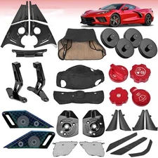 For Corvette C8 Door Audio Ambient Lighting Engine Cover Lift Pads Accessories