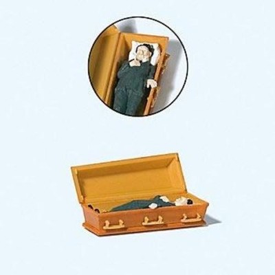 Preiser 1/87 HO Male Vampire in Coffin 29111'