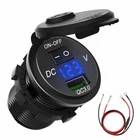 QC3.0 Port Fast Charging Car USB Charger Socket Adapter For Vehicles Truck F