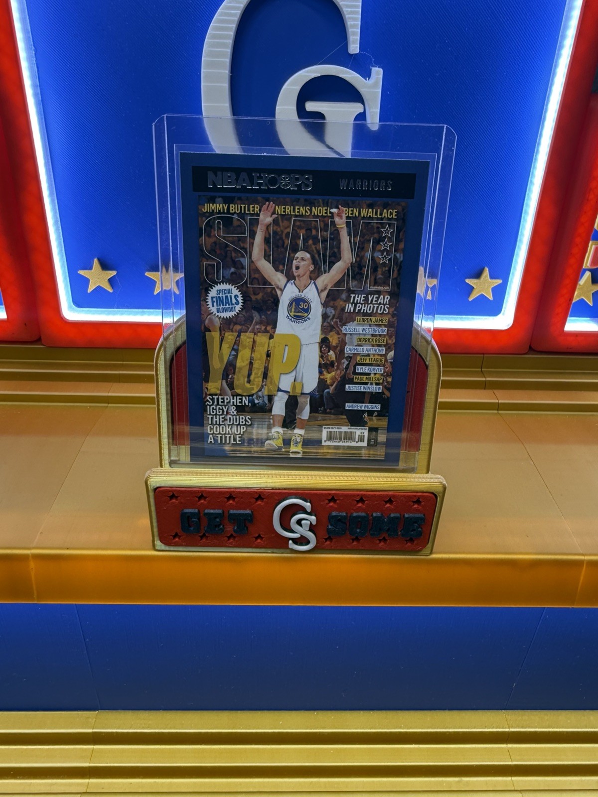 2020-21 NBA HOOPS Steph Curry SLAM Cover #4 Warriors 