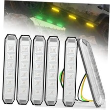 6-Pack 4.7'' Trailer LED Marker Lights 6LEDs Dual Color Front Rear Amber Green