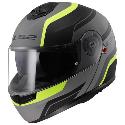LS2 FF908 Strobe 2 Monza Matt Black HV Yellow Gr. XL Motorradhelm Klapphelm