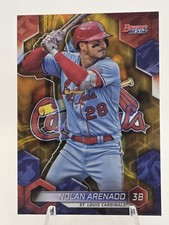 2023 Bowman's Best Nolan Arenado #31 Gold Lava Refractor /75