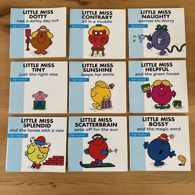 Vintage 9 Little Miss Books Daily Mirror Set Bundle 90s Roger Hargreaves Egmont