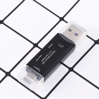 3 stücke 3 in 1 USB Typ-C Micro USB-Reader USB2.0 Universal -Speicher