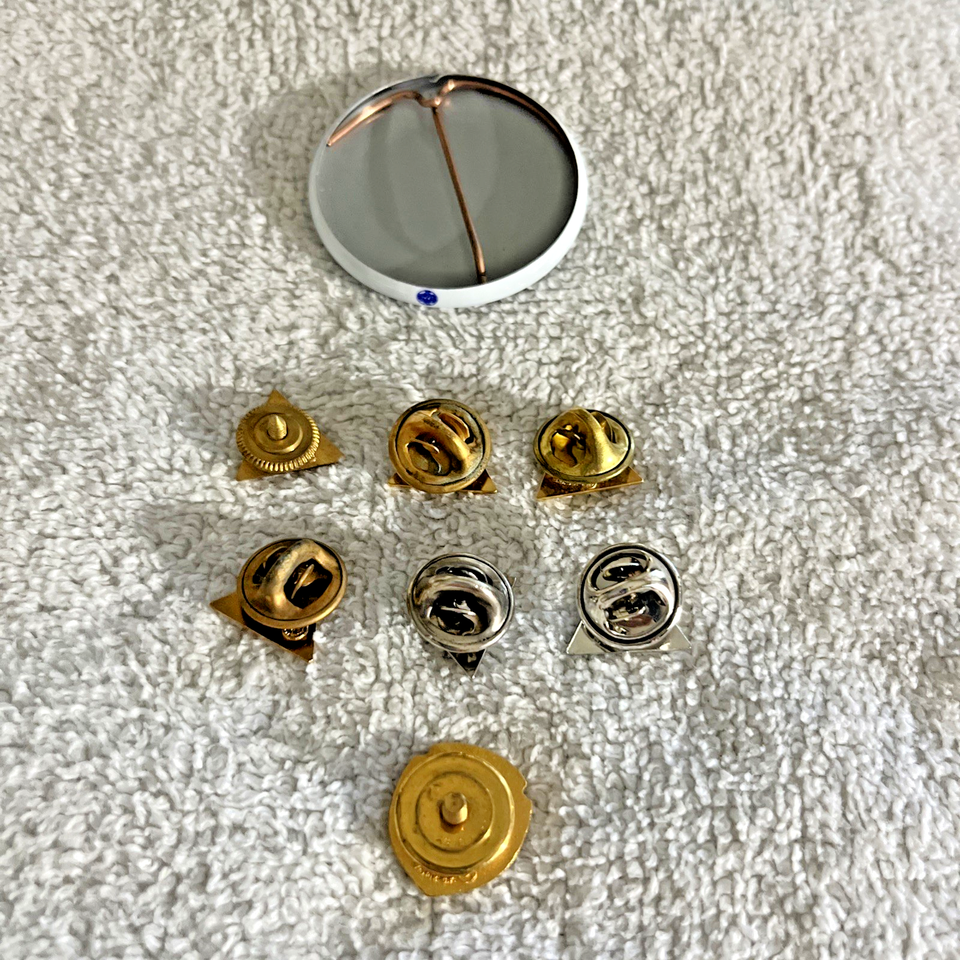 IAM Service Pins Lot of 8 with 4-10k Gold and 1-24k gold | eBay