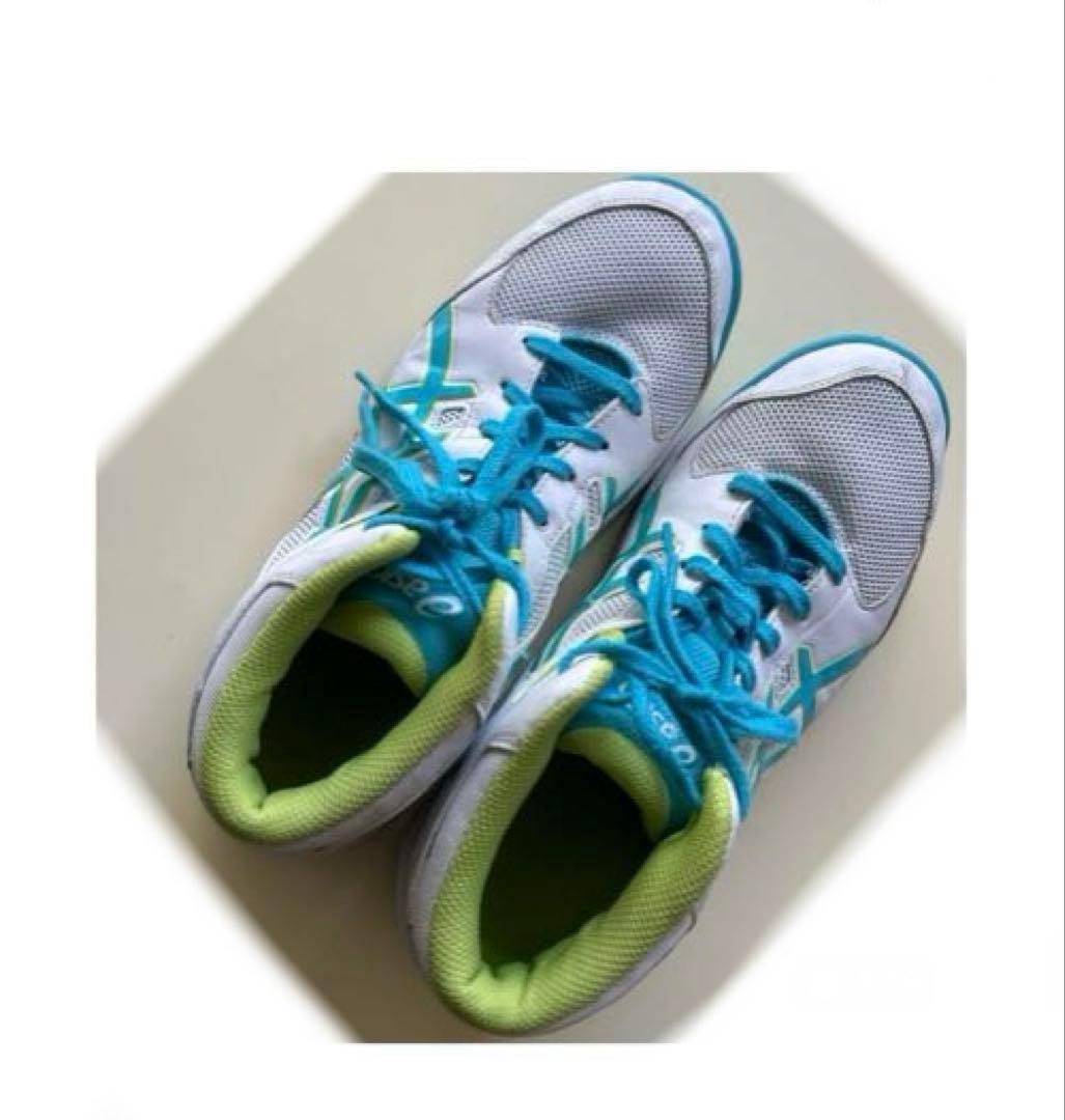 Asics Gel-Bash Sneakers White Yellow Blue 25cm Men's Athletic Shoes thumbnail 3