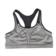 Brooks Racerback Sports Bra Gray Black Athletic Running 220421 36ABC-38B