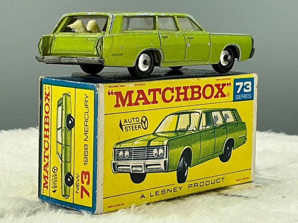 Matchbox Lesney 1968 #73C Mercury Wagon "CODE 1"good ,boxed ,original - Image 4 of 4