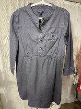 Women's Gap Maternity Size Med Gray Shirt Dress