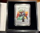 Star Wars Mandalorian Boba Fett 1 Oz.  Silver Bar - Serial Number 00341