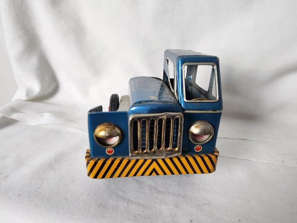 Camión de transporte de automóviles de colección alimentado por fricción de estaño - BONITO - B45 Foto 3 de 4