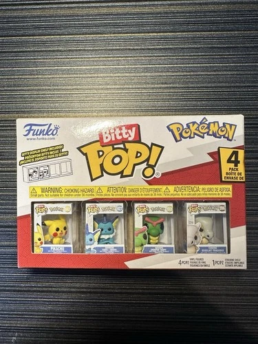 Funko Bitty Pop Pokemon - Pikachu Vaporeon Caterpie Cubone 4-Pack Mini Figures