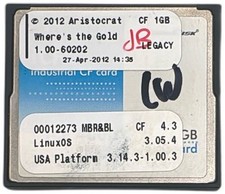 Aristocrat Industrial Compact Flash Card 1GB Wheres The Gold LinuxOS USA