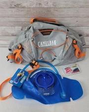Unused Camelbak Tahoe LR 50 Oz Paddle Hydration Lumbar Reservoir Gray Orange 