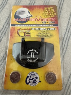 NEW MASTER VISION HAT BASEBALL CAP LED LIGHT W/BATTERIES G2 Original Model
