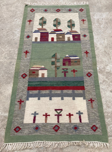 Vintage Traditional Handmade Beautiful wool Kilim Floor Rug Carpet 157x82 cm