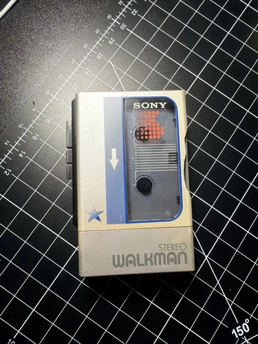 VINTAGE Sony Walkman WM-8 Stereo Cassette Player 1980s w- Strap JAPAN for Parts