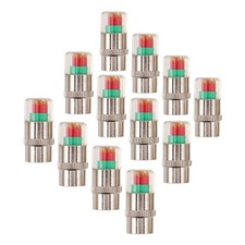 12 Pcs Reifenventil Kappe Auto Reifenkappe Anzeiger F&uuml;r Reifenventilkappen