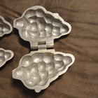 (2) Vintage Grape Mold Bunch Pewter Ice Cream Chocolate Wilton Chicago 1972 — photo 7