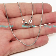Genuine 925 Sterling Silver Nickel/Tarnish-Free 24" 1.6 mm Snake Chain Necklace