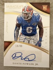 Dante Fowler Jr Immaculate Collection 2015   Rookie card autographed /99. rookie card picture