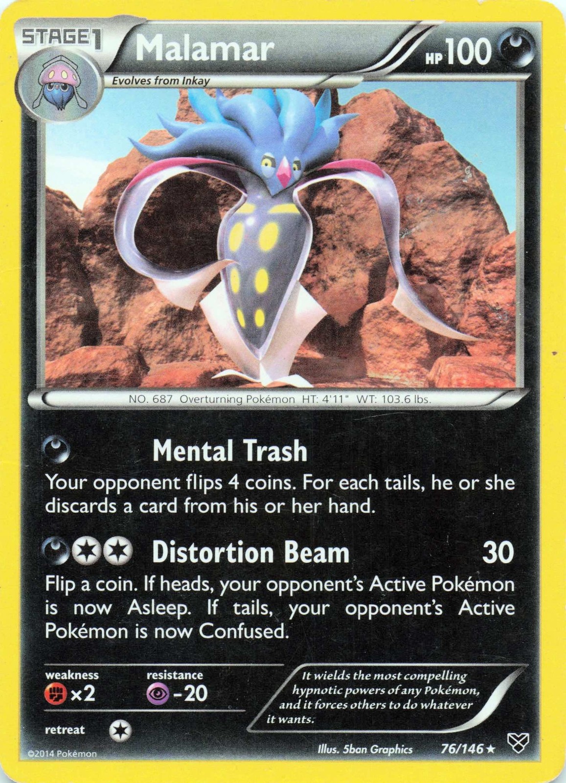 Malamar (76) 76/146 XY Base Set  - LP