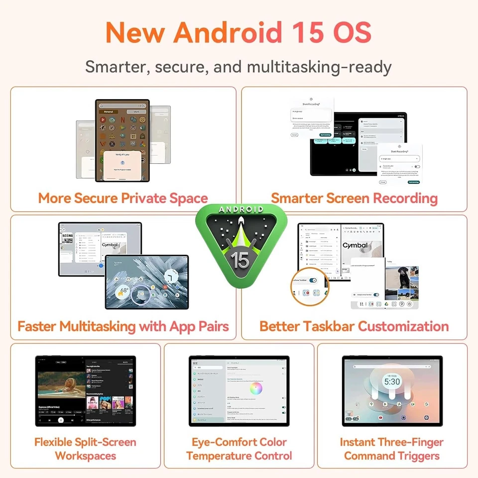 ALLDOCUBE iPlay 60 Mini Android 15 Tablet 8.7 Zoll 90Hz 12GB RAM 64GB LTE WiFi - Bild 3 von 4