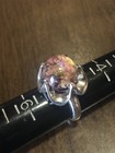 Vintage Mexico Sterling Dragon's Breath Faux Fire Opal Ring Signed Size 5 — photo 5
