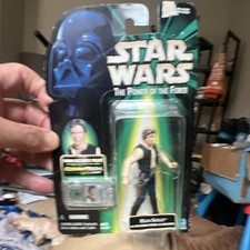 Hasbro Star Wars Power of the Force Han Solo Action Figure 1999 CommTech Chip