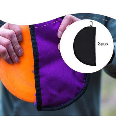 3er Pack Discgolf Handtücher, Saugfähige Halbrunde Reinigungsbeutel mit