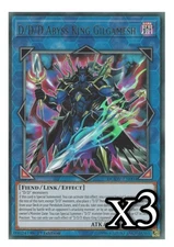 3x D/D/D Abyss King Gilgamesh - DUOV-EN004 Ultra Rare 1st ed NM Yugioh Card