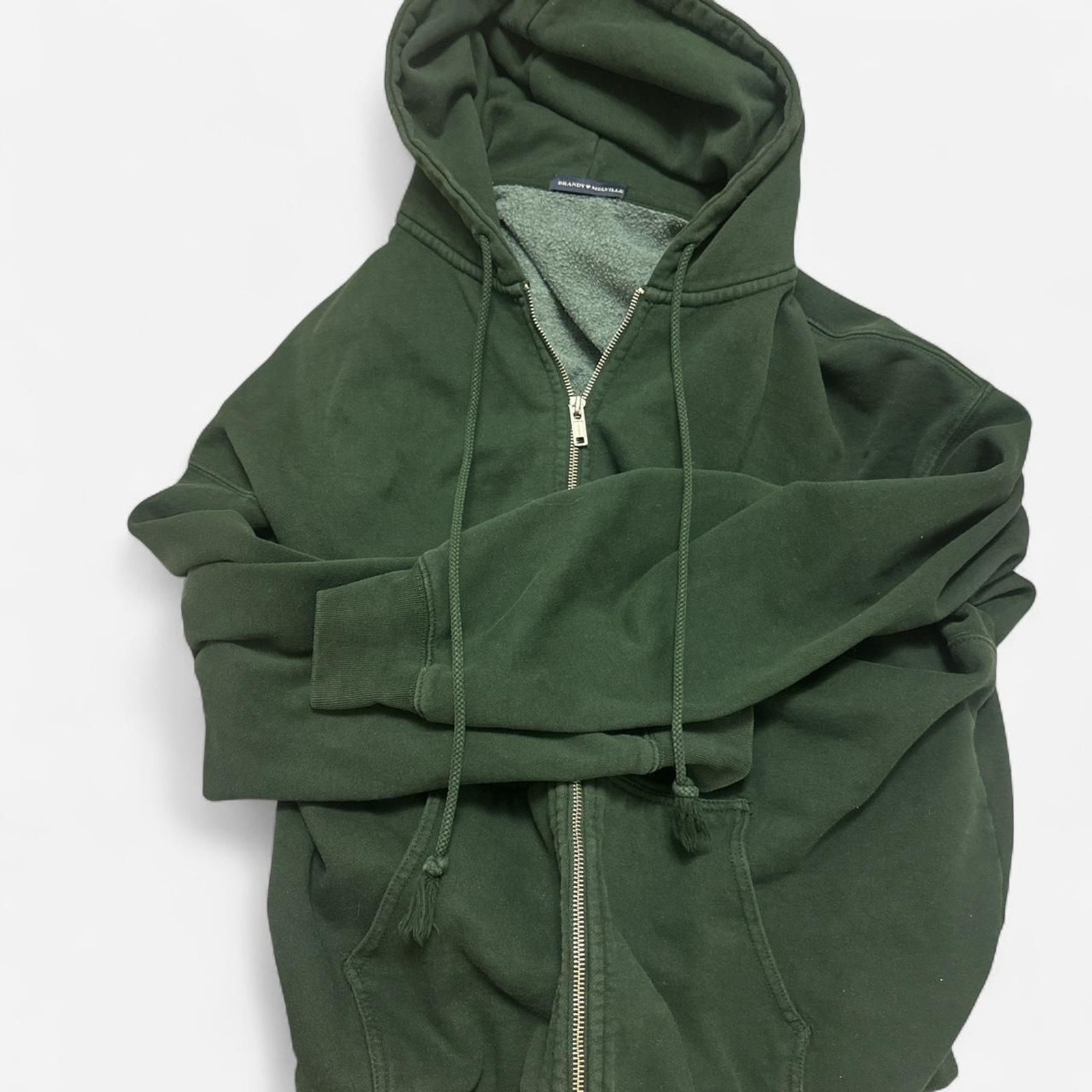 Brandy-melville Women's Green Sweatshirt