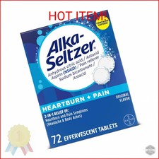 Heartburn  Pain Effervescent Aspirin  Antacid Tablets, Fast Heartburn Relief a