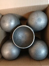 Pipe caps: domed steel weld on 2 7/8 lot of 50