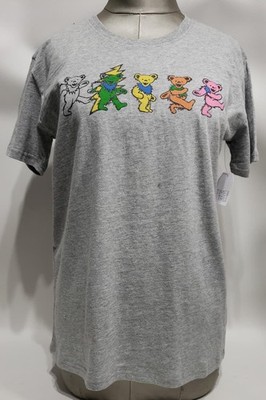 Time and Tru Women's Grateful Dead Dancing Bear Graphic Tee Grey XXL  (20)