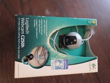 NIB-logitech webcam c250h- enhanced sensor micrphone filtered. headset